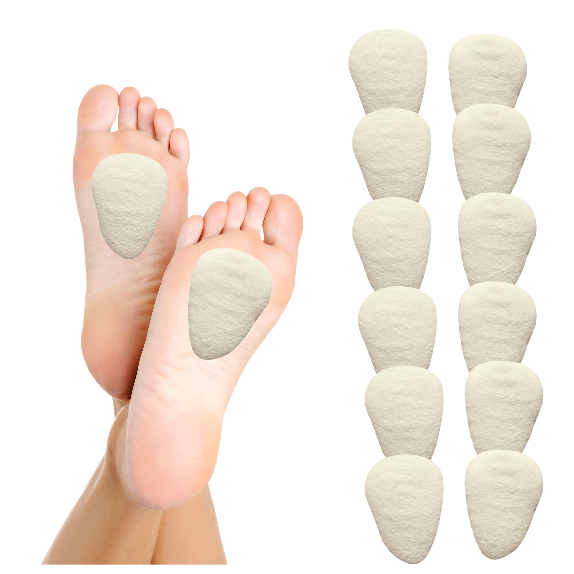 Hapad Metatarsal Pads Large 3/8,Metatarsal Pad for Metatarsalgia and Mortons Neuroma- Metatarsalgia Foot Pads - Pack of 6 Pairs