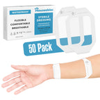 Waterproof Bandages, Transparent Film Dressing, Waterproof Bandages Post Surgical, for Wound Cover, Showering, Patches for Skin,