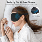 Gritin 100% Blackout Sleep Eye Mask for Women Men, Zero Pressure Sleeping Mask - Ergonomic Design 3D Cutout Eye Movement and Eye
