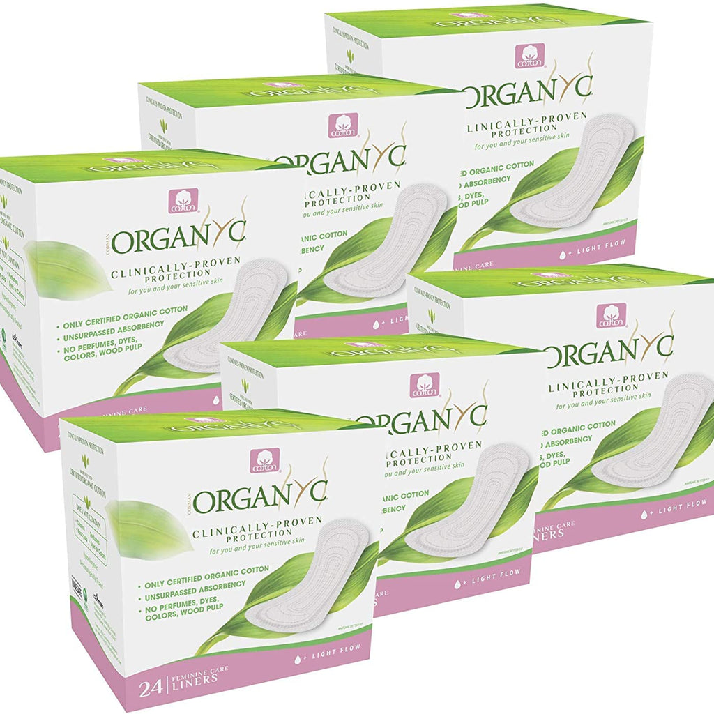 Organyc 100% Certified Organic Cotton Folded Panty Liner - Everyday Sanitary Pad, Free from Wood Pulp, Perfumes, SAP and Chemica