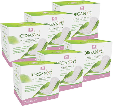 Organyc 100% Certified Organic Cotton Folded Panty Liner - Everyday Sanitary Pad, Free from Wood Pulp, Perfumes, SAP and Chemica