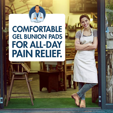 Dr. Frederick's Original Bunion Sleeves - 2ct. - Thin Bunion Relief Socks - Orthopedic Bunion Cushion for Women & Men - Gel Pad 