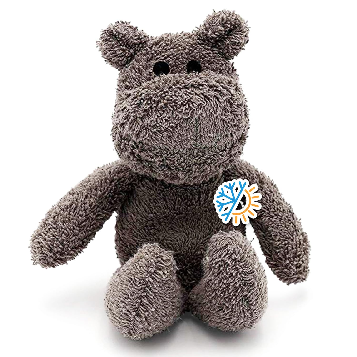 Thermal-Aid Zoo Animals - Happy The Hippo - Heatable Therapeutic Stuffed Animals for Kids - Hot & Cold Therapy - Ice Pack & Heat