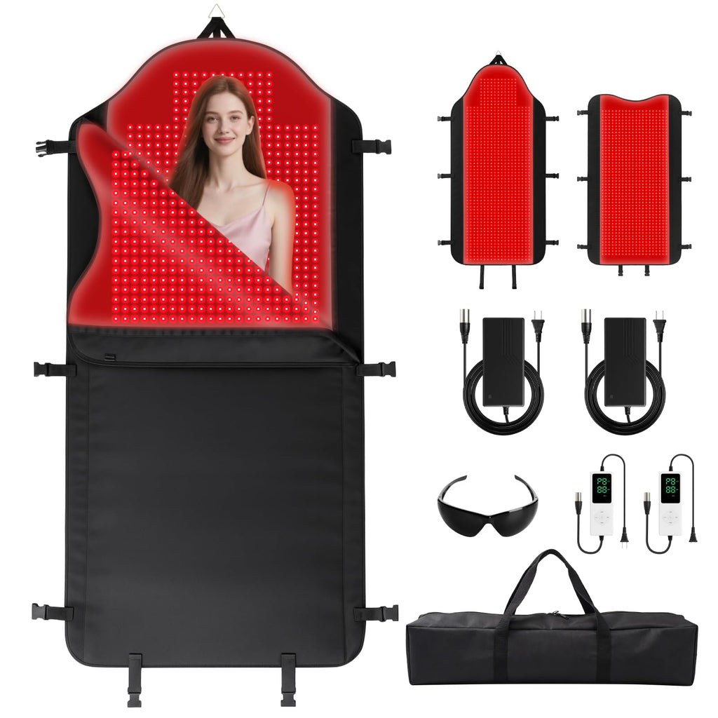 HomeCare 2026 Red Light Therapy for Body, 74.8    35 Full Body Red Light Therapy Mat with 2704 LEDs, 660nm & 850nm Dual Waveleng