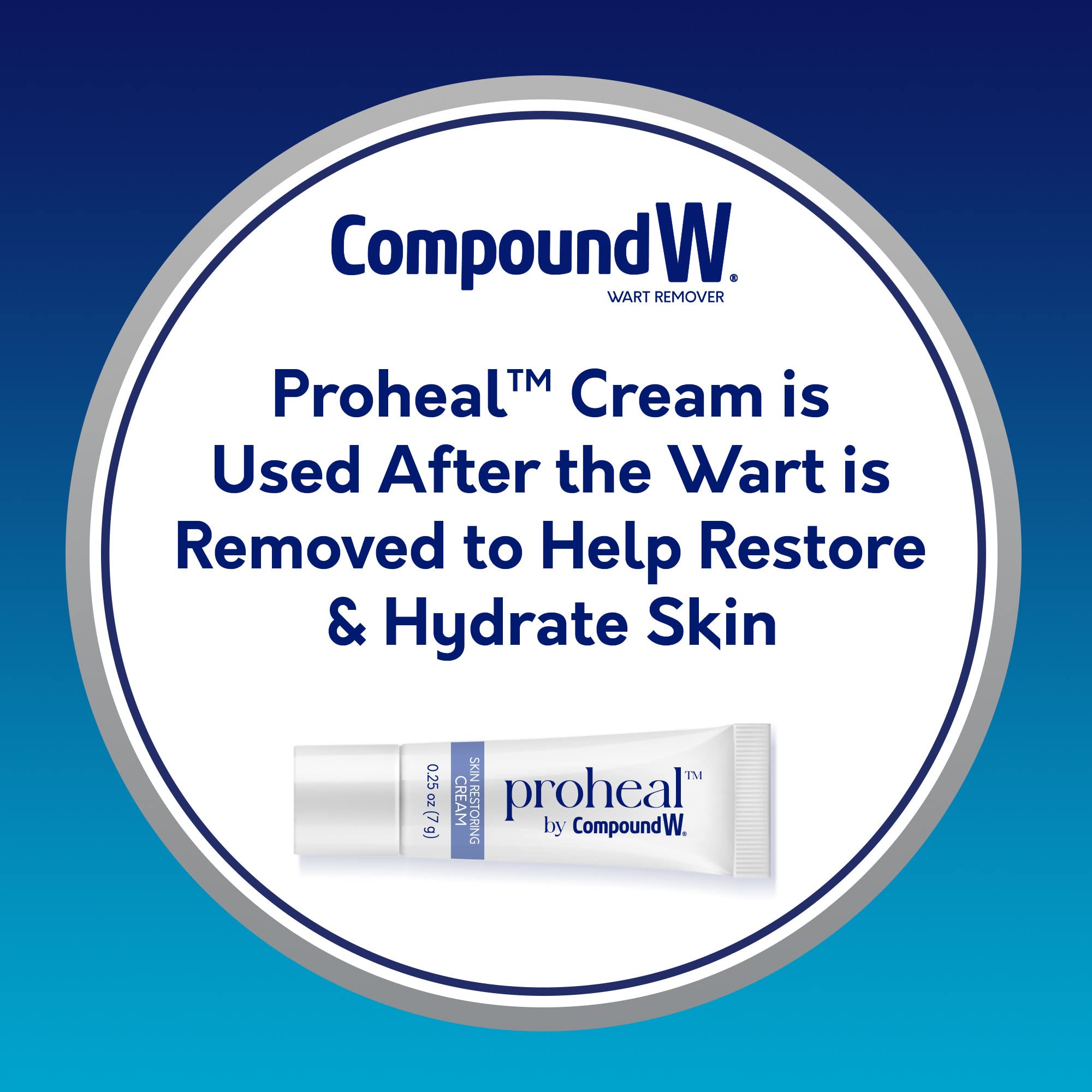 Compound W Total Care Wart Remover with Proheal Cream for Skin - 0.25 oz and Maximum Strength Fast Acting Salicylic Acid Gel - 0