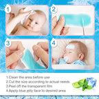 ZIXAOK 40 Sheets Fever Patches for Kids - Hot Weather Cooling Gel Patches for Adults - Headache Patches - Forehead Fever Cool Pa
