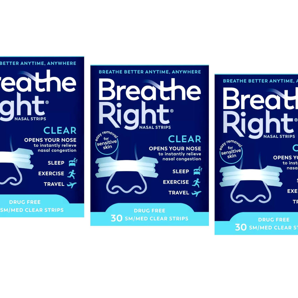 Breathe Right Nasal Strips, Small/Medium, Clear (Clear - 90 Count)