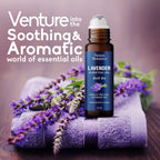 Lavender Essential Oil Roll-On Blend - Calming Lavender Oil Essential Oil Roll-On - Calmness & Relaxation - Lavender Oil for Ski