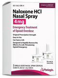 Padagis Naloxone HCI Nasal Spray, 4 mg - Emergency Treatment for Opioid Overdose - Rapid-Response Opioid Overdose Reversal, 2 Do