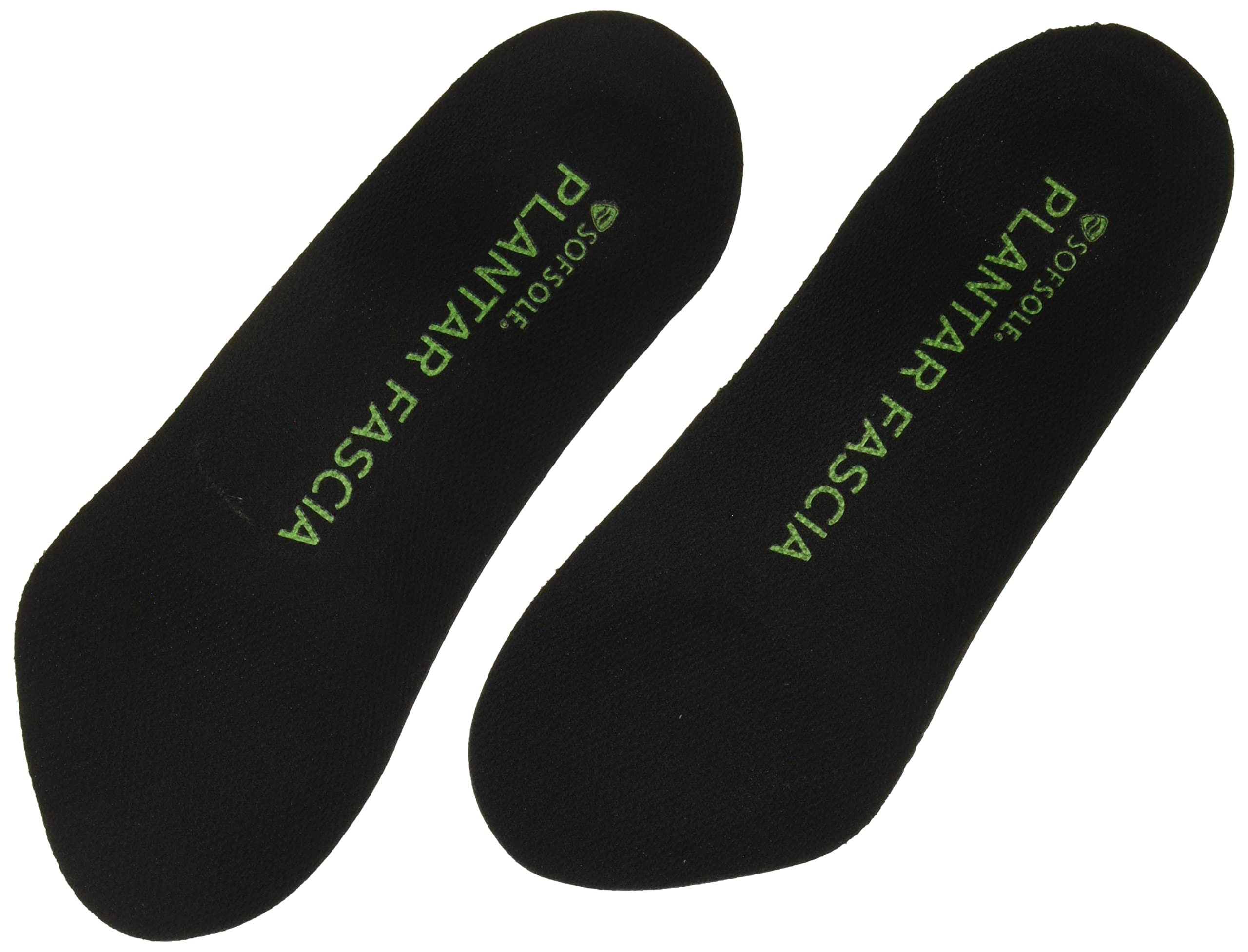 Sof Sole mens Plantar Fascia Support 3/4 Length Insole, Black, 7 13 US