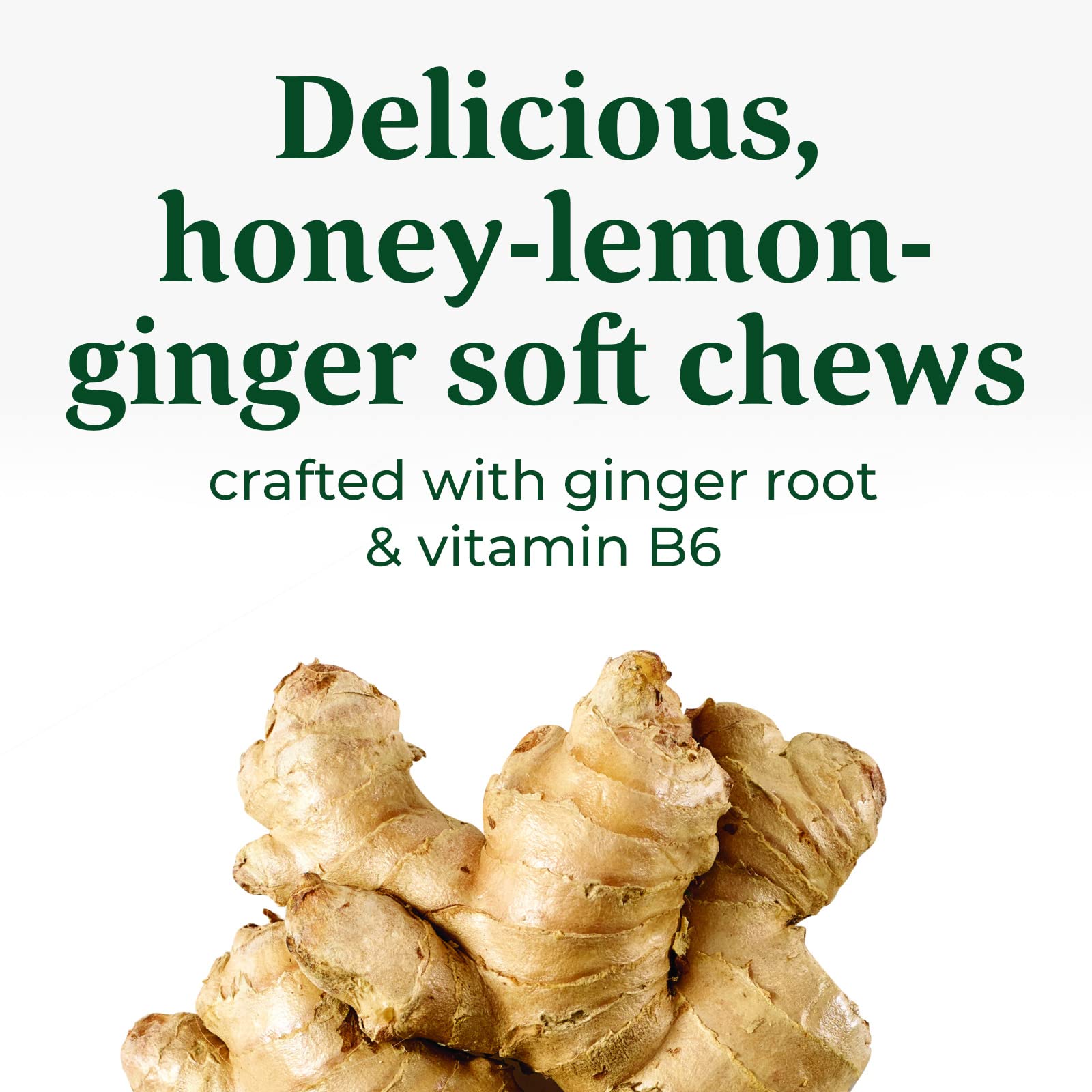 MegaFood Baby & Me 2 Prenatal Morning Sickness Relief Soft Chews -With Real Ginger and Vitamin B6 - Vegetarian - Made Without 9