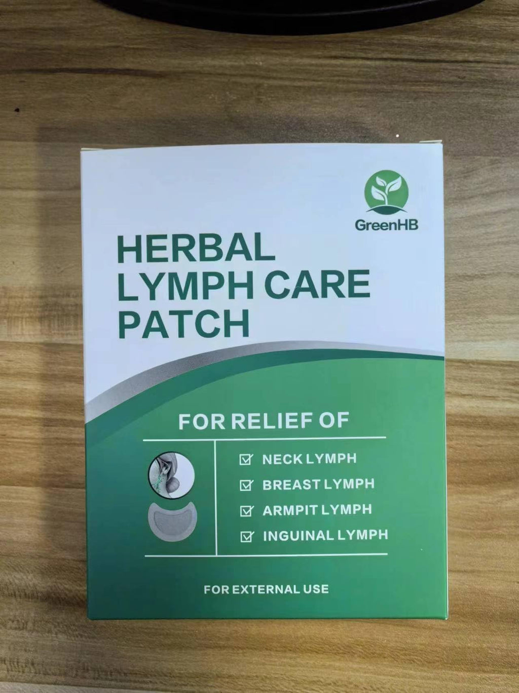GreenHB Lymph Care Patch, 10 Pcs, Neck Lymph Node Patch Accessory Breasts Sticker Lymphatic Drainage with Ginger Oil