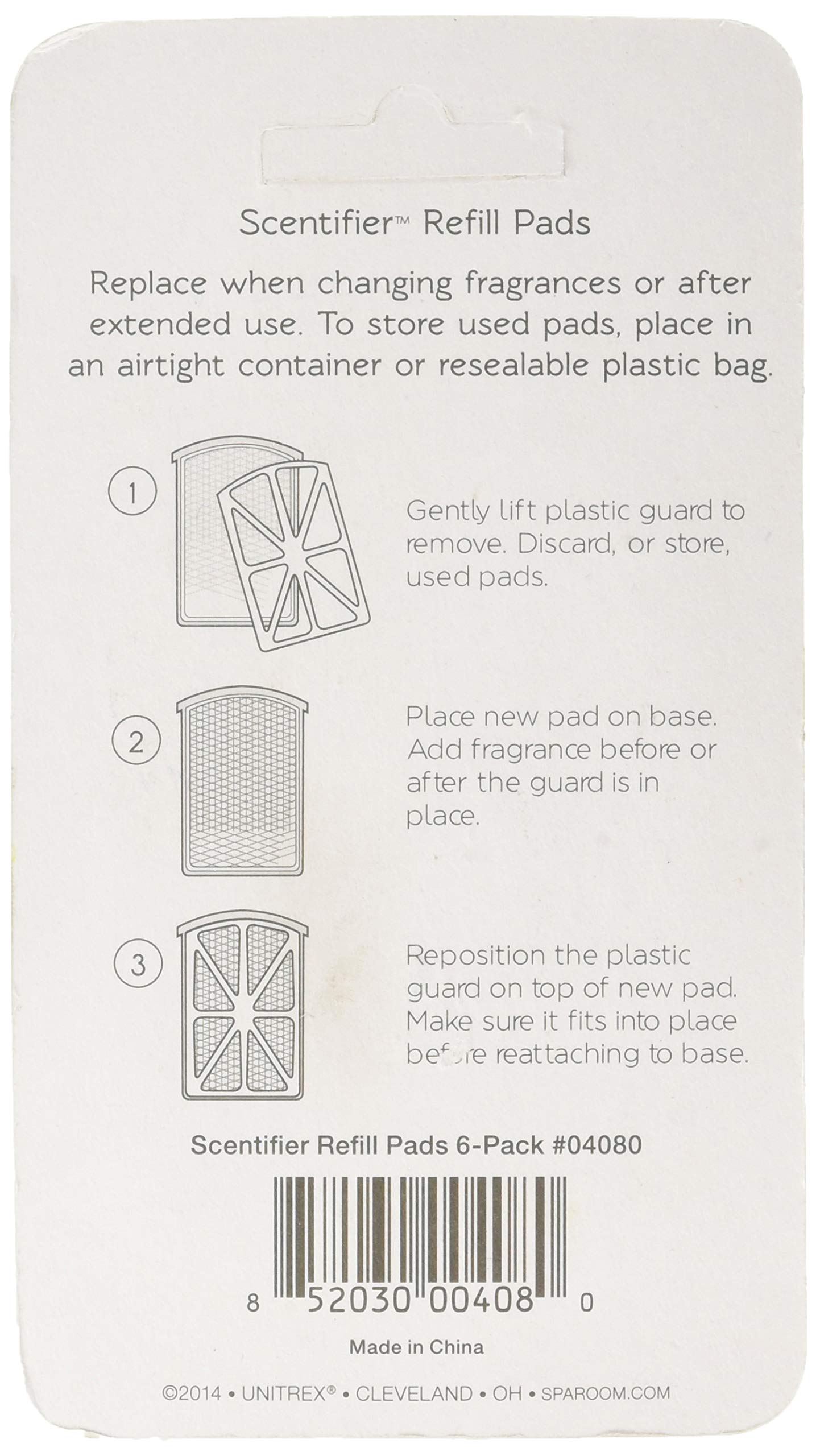 SpaRoom Scentifier, 6 Refill Pads