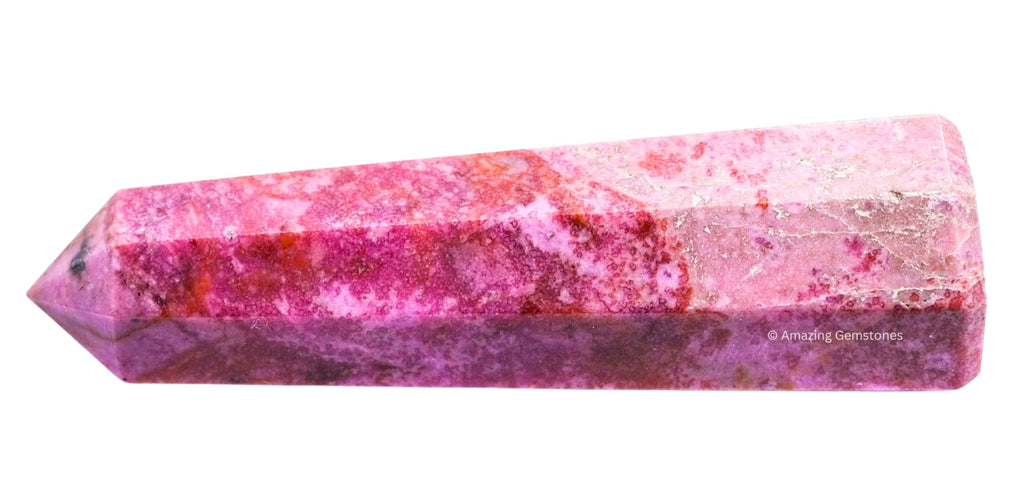 Cobalt Calcite Crystal Towers ~ Natural Healing Crystal Point Obelisk for Reiki Healing and Crystal Grid (3- Inch)