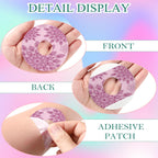 TrelaCo 36 Pcs Adhesive Patches Compatible with Libre 2 Waterproof Overpatches Breathable Colorful Mandala Floral Pre Cut Cover