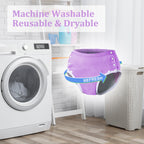 Timgle 8 Pcs Reusable Adult Diapers for Women Incontinence Adults Leak Proof Cotton Cloth Underwear Washable Absorbency Underpan