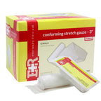Ever Ready First Aid Sterile Conforming Gauze Roll Bandage - Box of 12-3 inch