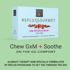 Reflux Gourmet Berry Soothe Gum Alginate Therapy Sodium Bicarbonate Gum for Acid Reflux, Oral, Cognitive, and Digestive Support,