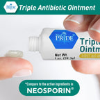 MED Pride Triple Antibiotic Pride Ointment Tube 1 Oz 4-Pack, First Aid for Minor Wounds, Scratches, Abrasions, with Zinc, Neomyc