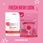 Lolleez Organic Lollipops for Kids Sore Throat Relief, Strawberry Perfect for Soothing A Sore Throat While Tasting Great, Strawb