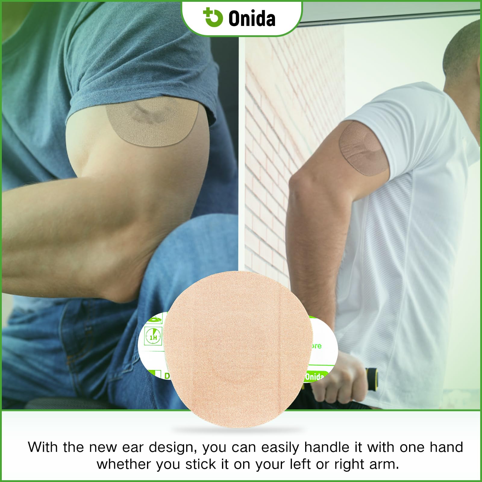 Onida Dexcom G7 Adhesive Patches 20PCS,Waterproof Over Patches for G7 & Stelo Flexible CGM Tape,Pre-Cut Adhesive Medical Tape, C