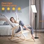 LASTAR Light Therapy Lamp, 12000LUX Therapy Light Full Spectrum Sun Lamp,Remote Control/4 Color Temperature/5 Brightness/4 Timer