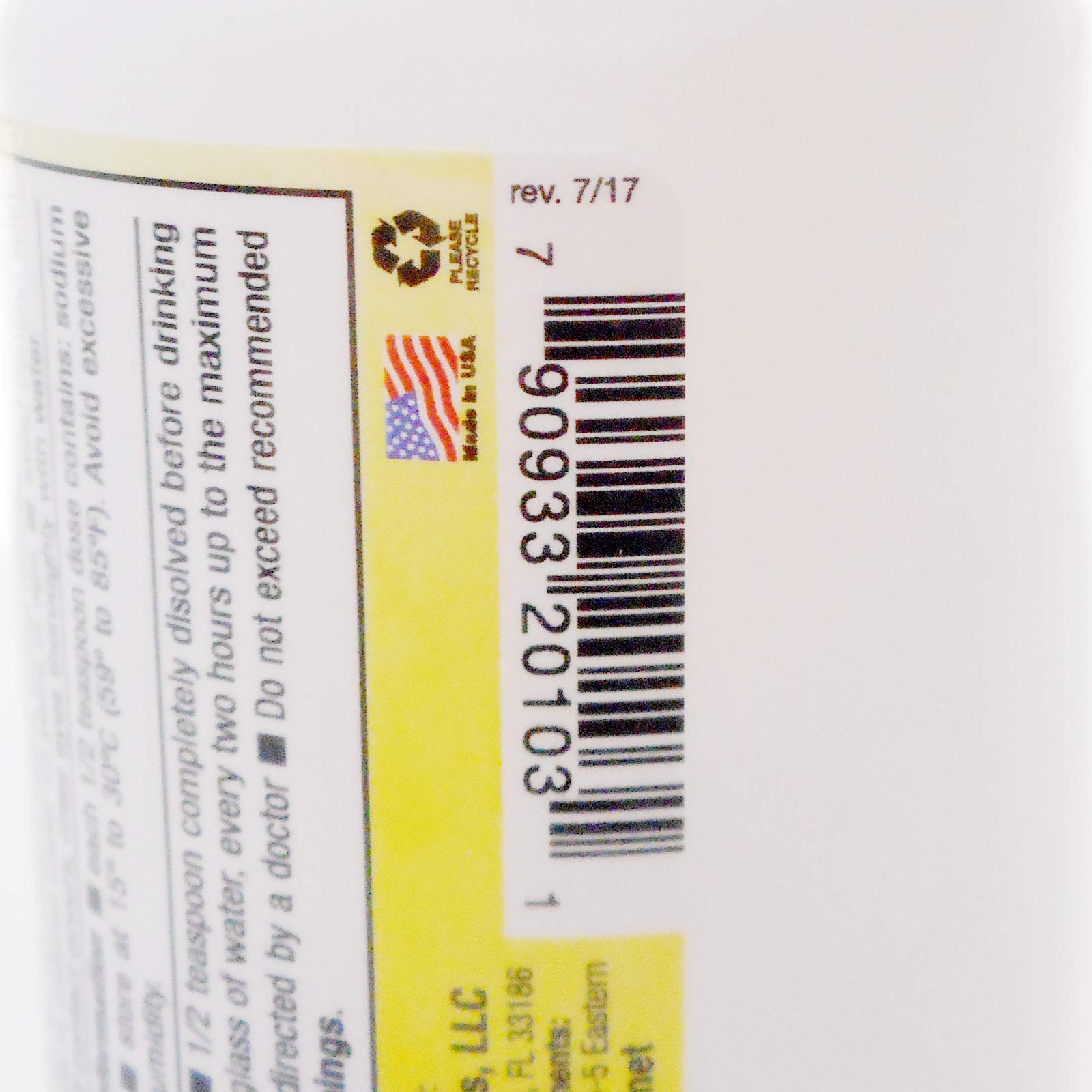 Sodium Bicarbonate USP 3oz Powder Bicarbonato de Soda 3-PACK
