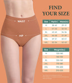 IRISMORII Urinary Incontinence Postpartum Underwear for Women Washable Leak Proof Odor Control 56ml Absorbency Brief 1 Pack (Bro