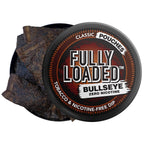 Fully Loaded Chew Tobacco and Nicotine Free Classic Bullseye Pouches Signature Flavor, Chewing Alternative-5 Cans