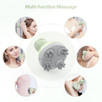 COMFIER Scalp Massager, Electric Head Scratcher, Portable Head Massager for Hair Growth with 84 Silicone Massage Nodes, Dog&Cat