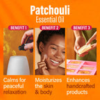 Hana Patchouli Essential Oil - 100% Pure and Natural Patchouli Oil for Skin, Diffuser, Aromatherapy, Perfume, and Candle Making