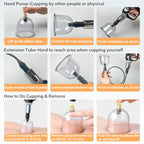 AIKOTOO Cupping Set Massage Therapy Cups Cupping Kit for Body Cellulite 24 Suction Cups