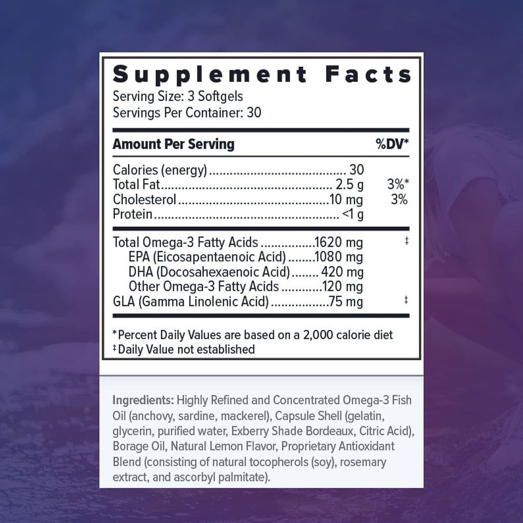 Focus Relief Plus Dry Eye Formula (270 ct. 90 Day Supply) Dry Eye Omega 3 Supplement - Dry Eye Relief Supplement - Omega 3 Fish