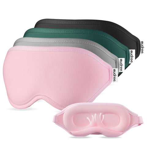 Audree Sleep Mask - Eye Mask for Sleeping light blocking, 3D Contoured Sleeping Mask, Soft Eye Shade Cover for Travel Yoga Nap, 