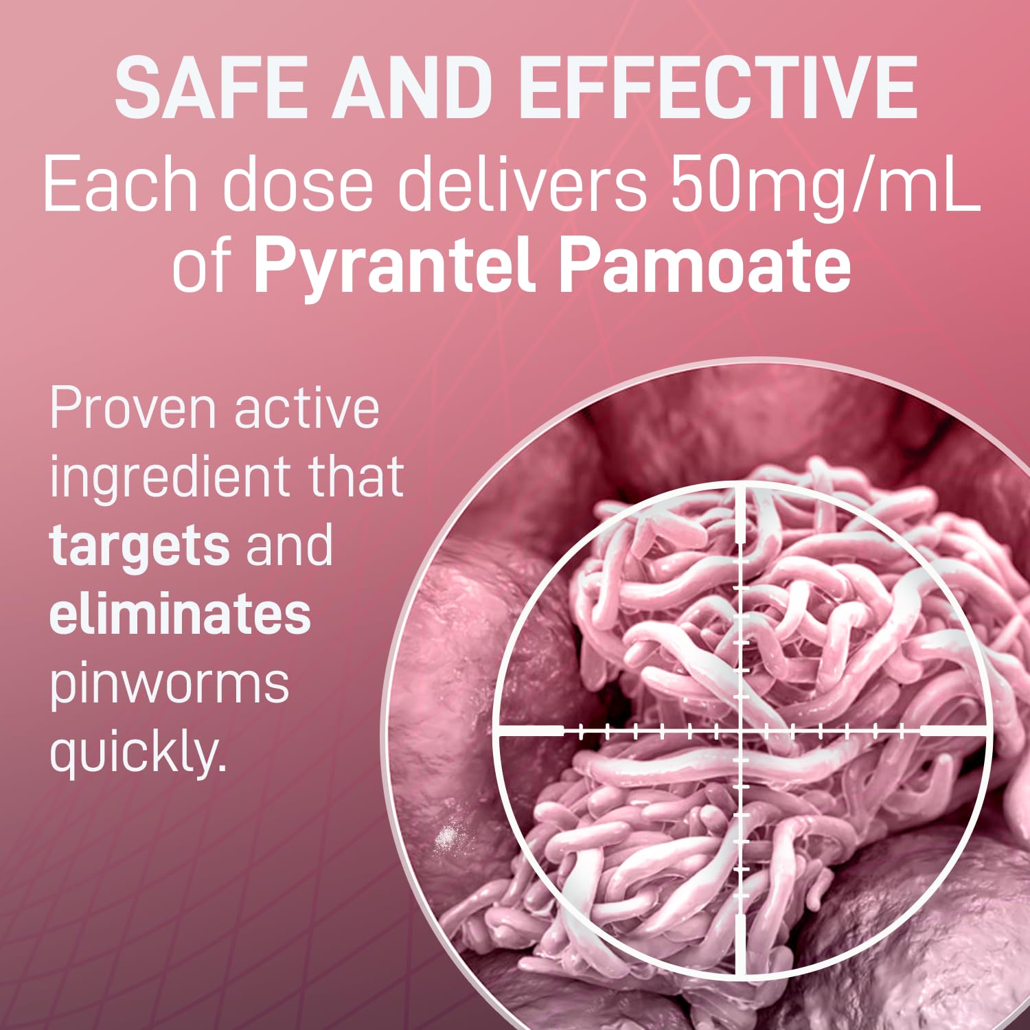 PARASITOL Pinworm Medicine for Family | Effective Deworming Formula with Pyrantel Pamoate, Quick Relief for All Ages, Easy Liqui
