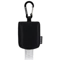 2nd Childhood Sanitizer Holder Bag; Travel Size Empty 2 oz Refillable Bottle; Carabiner Clips on to Backpack or Purse