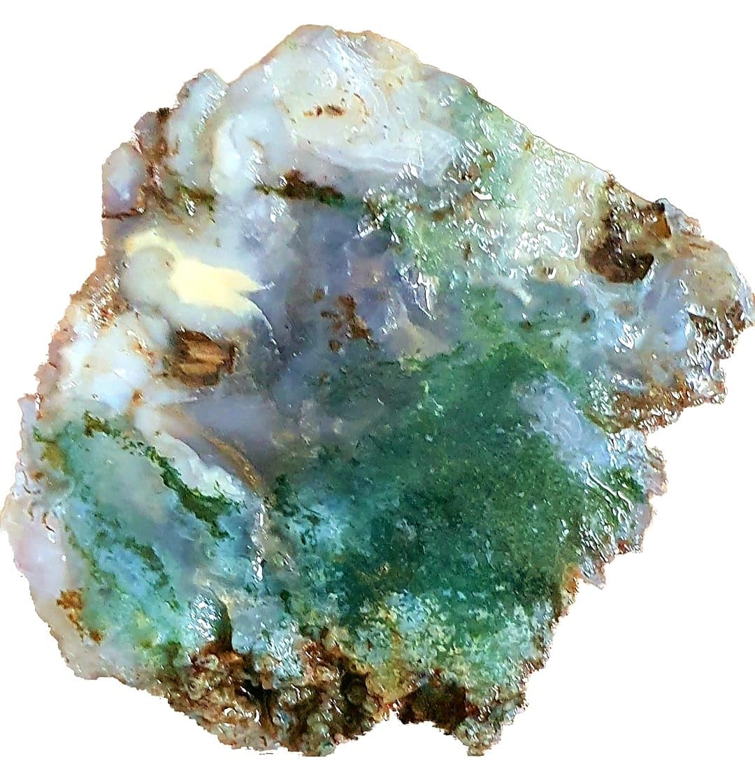 Crystal Rock Shop Rose quartz crystal Big Piece raw healing crystals Reiki Stone 500 grams (Moss Agate)