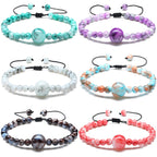 Sureio 6 Pcs Motion Sickness Bands Bracelet Anti Nausea Adjustable Wristband for Cruise Ship Essentials Seasickness Kid Adult(Fr