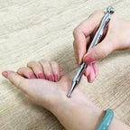 BYYDDIY Stainless Steel Dual Head Facial Reflexology Tools,Body Point Probe Pen &Trigger Point Massager Tool for Deep Tissue (P-
