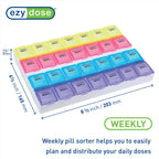 EZY DOSE Monthly Medtime (28-Day) Pill Planner Monthly Pill Organizer