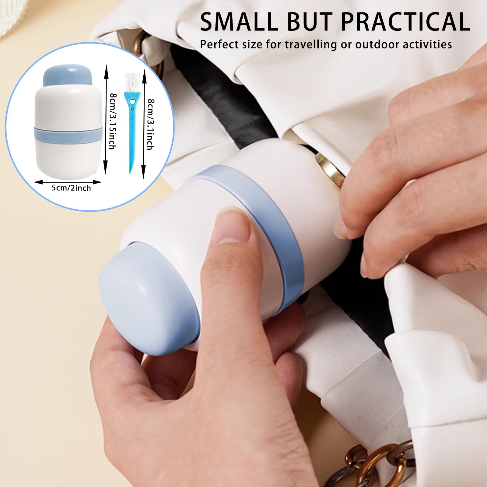 Pill Cutter 1/3 Pill Splitter for Small and Large Pills with Stainless Steel Blade for Cutting Pills in one Third or Half, Porta