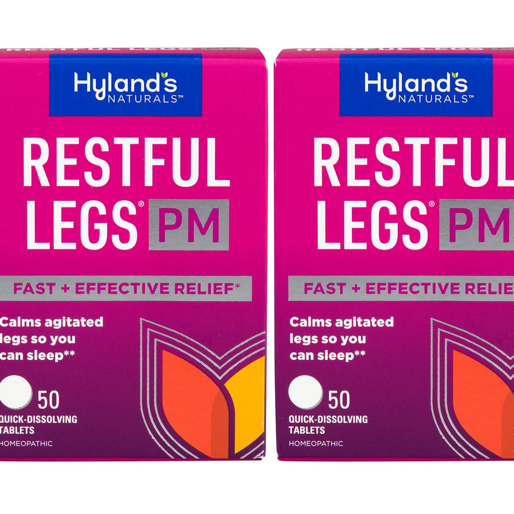 Hyland 's Restful Legs PM, Nighttime Formula, Calms Agitated Legs so You Can Sleep, 50 Quick Dissolving Tablets (Pack of 2)