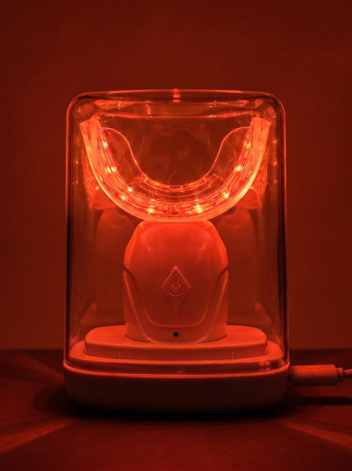 Red Light Therapy Device for Gums & Oral Care, 3in1 Red Blue & Near Infrared LED Light Therapy with USB Cable, Portable Oral C
