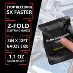 First Aid Advanced Quick Clotting Combat Gauze - Flexible Hemostatic - Stop The Bleed kit Faster Wound Packing Gauze with Quick