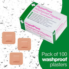 HypaPlast Washproof Plasters - 3.8 X 3.8cm (Pack of 100)