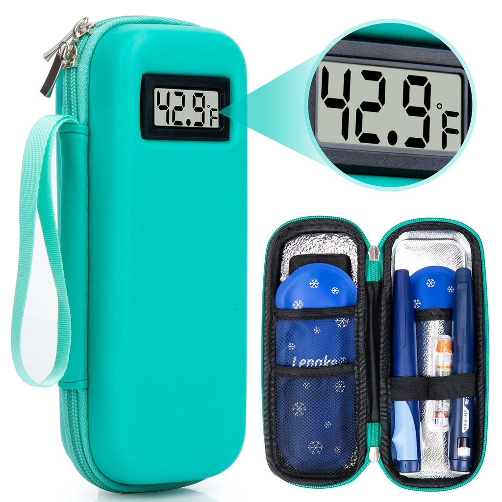 LengKe Insulin Cooler Travel Case TSA Approved, Temperature Display Insulin Travel Case, Portable Insulin Pen Cooler Travel Case