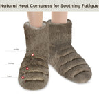 Microwavable Booties for Discomfort Reduction, Heated Foot Warmers for Reduce Aching, Foot Heater, Microwave House Shoes for Col