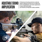 Shooting Ear Protection Ear Plugs, Hearing Protection Earbuds Electronic Shooting Earplugs for Noise Reduction