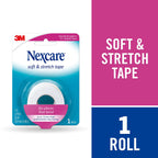 Nexcare Soft & Stretch First Aid Tape, Help Keep Injuries Clean And Protected,1 in x 6 yds