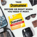Dramamine Chewable Formula Motion Sickness Relief, 8 Orange Flavored Tablets each (Value Pack of 2)